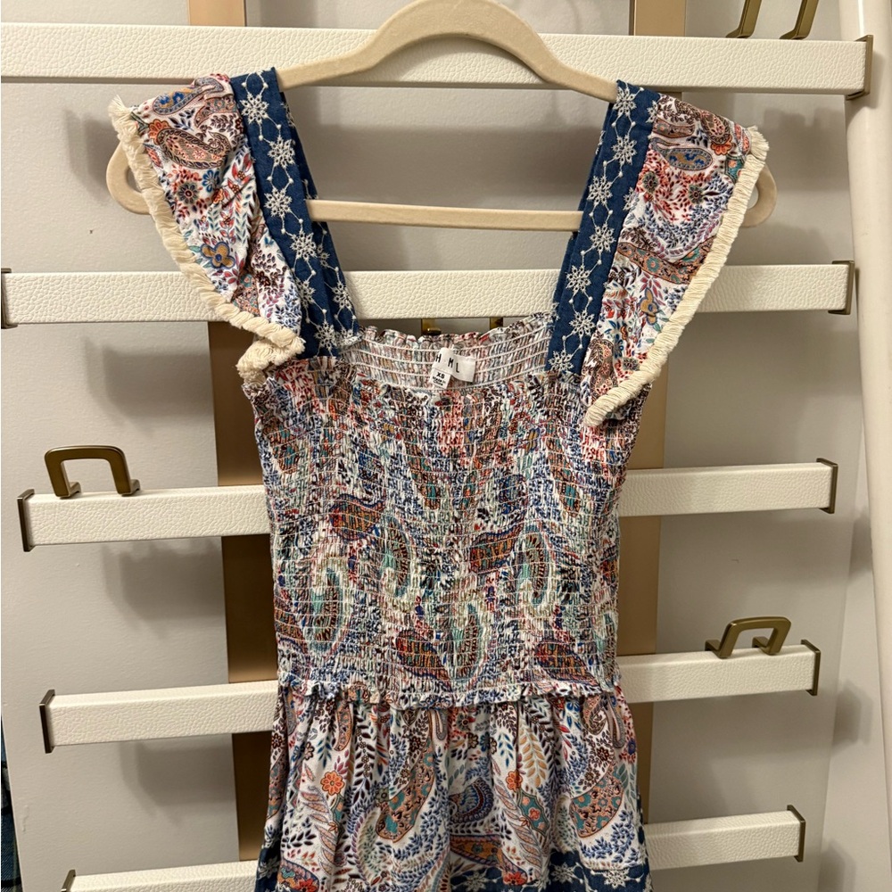 Bohemian Paisley Print Dress